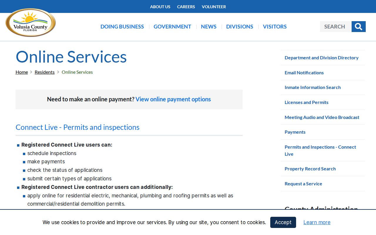 Volusia online services for Daytona Beach neighbors records